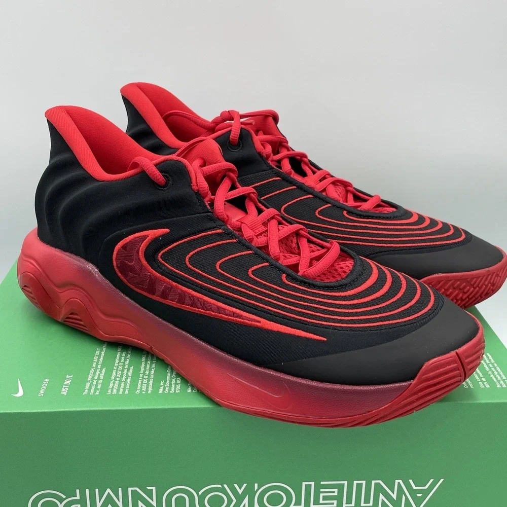 Nike Giannis Immortality‎ 4 Black / Red Mens 11 Basketball Sneakers FQ3680-004
